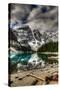 Scenic Mountain Landscape of Moraine Lake and the Valley of Ten Peaks, Banff National Park Alberta-BGSmith-Stretched Canvas