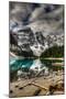 Scenic Mountain Landscape of Moraine Lake and the Valley of Ten Peaks, Banff National Park Alberta-BGSmith-Mounted Photographic Print