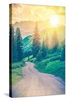 Scenic Mountain Road-duallogic-Stretched Canvas