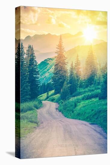 Scenic Mountain Road-duallogic-Stretched Canvas