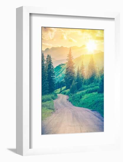 Scenic Mountain Road-duallogic-Framed Photographic Print