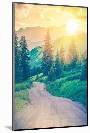 Scenic Mountain Road-duallogic-Mounted Photographic Print