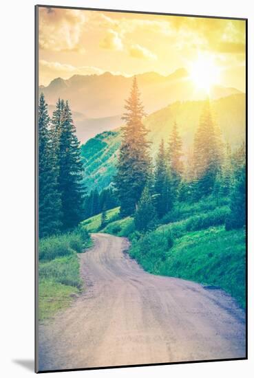 Scenic Mountain Road-duallogic-Mounted Photographic Print