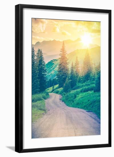 Scenic Mountain Road-duallogic-Framed Photographic Print