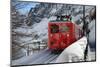 Scenic Mountain Train in Snow-ArtOfPhoto-Mounted Photographic Print