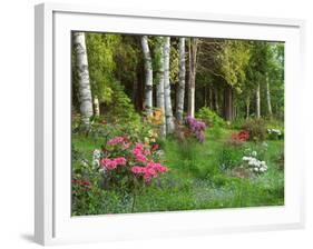 Scenic of Forest and Garden, Canada-Ellen Anon-Framed Photographic Print