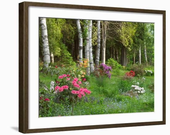 Scenic of Forest and Garden, Canada-Ellen Anon-Framed Photographic Print