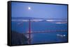 Scenic of Golden Gate Bridge, Golden Gate National Recreation Area, San Francisco, California-Justin Bailie-Framed Stretched Canvas