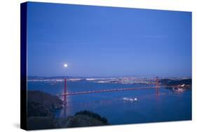 Scenic of Golden Gate Bridge, Golden Gate National Recreation Area, San Francisco, California-Justin Bailie-Stretched Canvas