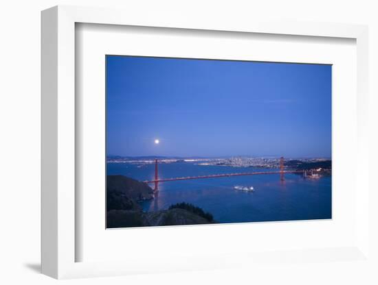 Scenic of Golden Gate Bridge, Golden Gate National Recreation Area, San Francisco, California-Justin Bailie-Framed Photographic Print