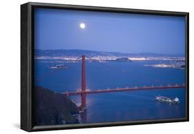 Scenic of Golden Gate Bridge, Golden Gate National Recreation Area, San Francisco, California-Justin Bailie-Framed Photographic Print