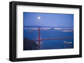 Scenic of Golden Gate Bridge, Golden Gate National Recreation Area, San Francisco, California-Justin Bailie-Framed Photographic Print