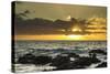 Scenic of Ocean Sunset, Kihe, Maui, Hawaii, USA-Jaynes Gallery-Stretched Canvas