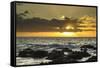 Scenic of Ocean Sunset, Kihe, Maui, Hawaii, USA-Jaynes Gallery-Framed Stretched Canvas