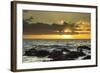 Scenic of Ocean Sunset, Kihe, Maui, Hawaii, USA-Jaynes Gallery-Framed Photographic Print