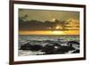 Scenic of Ocean Sunset, Kihe, Maui, Hawaii, USA-Jaynes Gallery-Framed Photographic Print