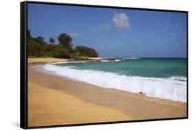 Scenic of Secret Beach, Kauai, Hawaii, USA-Jaynes Gallery-Framed Stretched Canvas