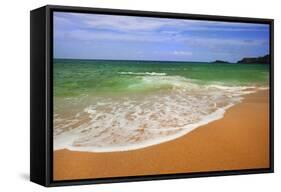 Scenic of Secret Beach, Kauai, Hawaii, USA-Jaynes Gallery-Framed Stretched Canvas