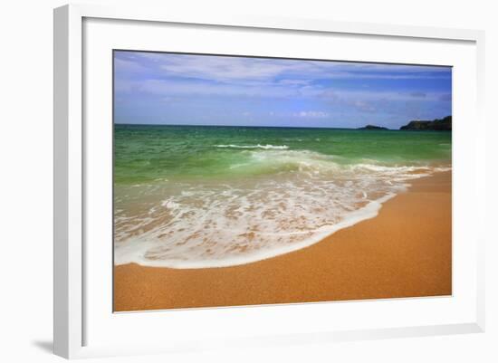 Scenic of Secret Beach, Kauai, Hawaii, USA-Jaynes Gallery-Framed Photographic Print