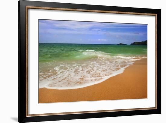 Scenic of Secret Beach, Kauai, Hawaii, USA-Jaynes Gallery-Framed Photographic Print