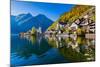 Scenic Picture-Postcard View of Famous Hallstatt Mountain Village with Hallstatter See in the Austr-canadastock-Mounted Photographic Print