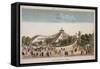 Scenic Railway in Paris-Ambroise-Louis Garneray and Edme Bovinet-Framed Stretched Canvas