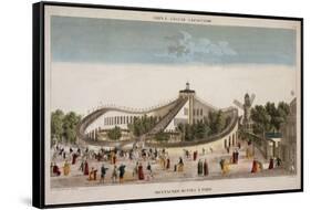 Scenic Railway in Paris-Ambroise-Louis Garneray and Edme Bovinet-Framed Stretched Canvas