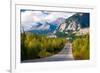 Scenic Road through Jasper National Park, Canada-Damian James-Framed Photographic Print