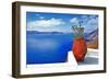 Scenic Santorini Island-Maugli-l-Framed Photographic Print