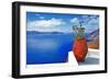 Scenic Santorini Island-Maugli-l-Framed Photographic Print