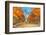Scenic Simpsons Gap and permanent vegetation in West MacDonnell Ranges, Australia-Alberto Mazza-Framed Photographic Print