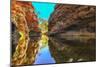 Scenic Simpsons Gap and permanent waterhole, Australia-Alberto Mazza-Mounted Photographic Print