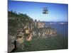 Scenic Skyway Above the Three Sisters at Katoomba, Blue Mountains, New South Wales, Australia-Gavin Hellier-Mounted Photographic Print