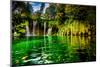 Scenic spot in Plitvice Lakes National Park, UNESCO World Heritage Site, Croatia, Europe-Laura Grier-Mounted Photographic Print