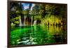 Scenic spot in Plitvice Lakes National Park, UNESCO World Heritage Site, Croatia, Europe-Laura Grier-Framed Photographic Print