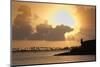 Scenic Sunset In San Juan Bay, Puerto Rico-George Oze-Mounted Photographic Print
