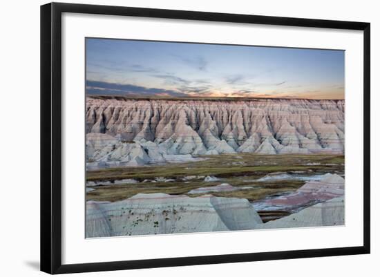 Scenic Sunset View of the South Dakota Badlands-oocoskun-Framed Photographic Print