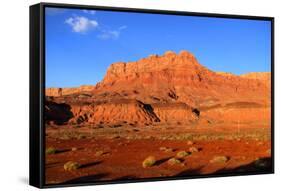 Scenic Vermilion Cliffs National Park Area between Arizona and Utah-SNEHITDESIGN-Framed Stretched Canvas