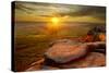 Scenic View from Higger Tor at Sunset, Peak District Np, UK, September 2011-Ben Hall-Stretched Canvas