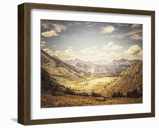 Scenic View Of A Glaciated Alpine Valley Along The John Muir Trail In The Sierra Nevada-Ron Koeberer-Framed Photographic Print