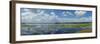 Scenic view of a lake against cloudy sky, Upper Myakka Lake, Myakka River State Park, Sarasota,...-Panoramic Images-Framed Photographic Print