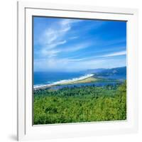 Scenic view of Bayocean Peninsula, Oregon Coast, Tillamook County, Oregon, USA-null-Framed Photographic Print