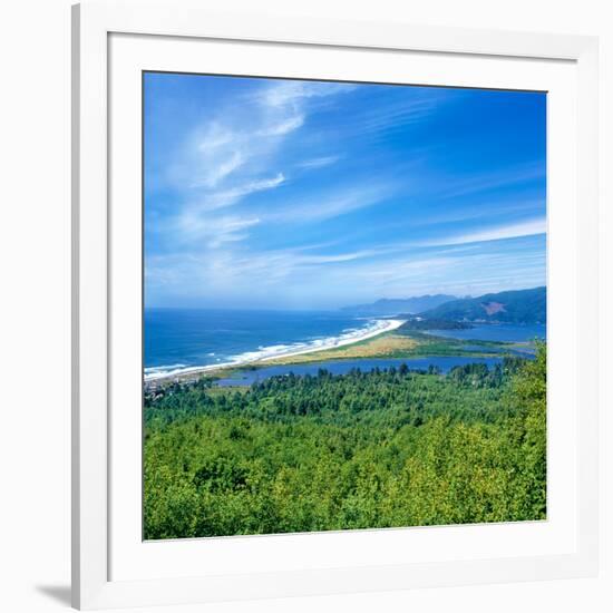 Scenic view of Bayocean Peninsula, Oregon Coast, Tillamook County, Oregon, USA-null-Framed Photographic Print