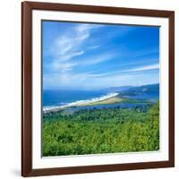 Scenic view of Bayocean Peninsula, Oregon Coast, Tillamook County, Oregon, USA-null-Framed Photographic Print