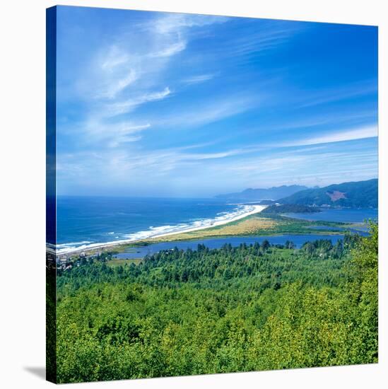 Scenic view of Bayocean Peninsula, Oregon Coast, Tillamook County, Oregon, USA-null-Stretched Canvas