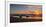 Scenic view of beach at sunset, San Simeon, San Luis Obispo County, California, USA-null-Framed Photographic Print
