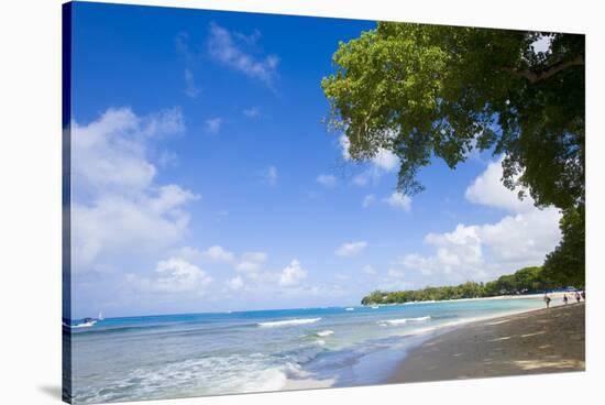 Scenic View of Beach, Sandy Lane Beach, Barbados-Stefano Amantini-Stretched Canvas