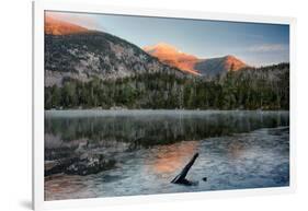 Scenic view of Copperas Pond, Adirondack Mountains State Park, New York State, USA-null-Framed Photographic Print