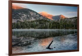 Scenic view of Copperas Pond, Adirondack Mountains State Park, New York State, USA-null-Framed Photographic Print