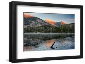 Scenic view of Copperas Pond, Adirondack Mountains State Park, New York State, USA-null-Framed Photographic Print